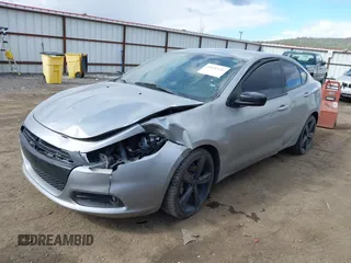 2015 Dodge Dart SXT with VIN 1C3CDFBB0FD187300, listed as a IAAI auction lot 41830426 with 95,665 mi miles. Bid and sale history available at carsss.com. Image 2.