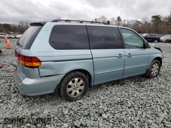 2003 Honda Odyssey EX-L with VIN 5FNRL18913B134321, listed as a Copart auction lot 44525465 with 254,666 mi miles and Salvage Title. Bid and sale history available at DreamBid. Image 3.