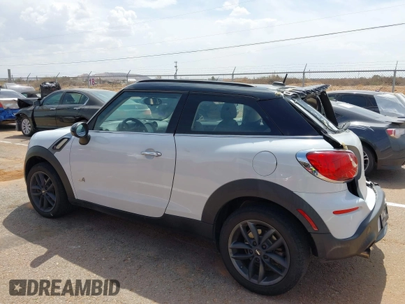2013 MINI Paceman S ALL4 with VIN WMWSS7C51DWN51802, listed as a IAAI auction lot 41885786 with 96,386 mi miles and . Bid and sale history available at DreamBid. Image 14.