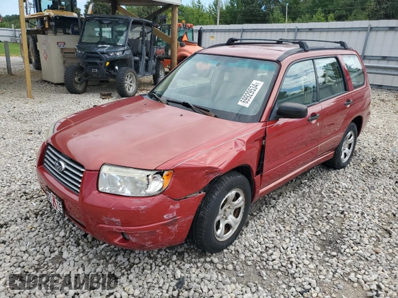 2007 Subaru Forester X with VIN JF1SG63657H717874, listed as a Copart auction lot 69929534 with 91,480 mi miles and Salvage Title. Bid and sale history available at carsss.com. Image 1.