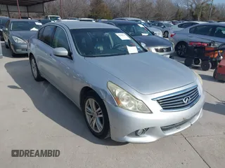 2011 Infiniti G25 Journey with VIN JN1DV6AP8BM603648, listed as a IAAI auction lot 41588304 with 209,178 mi miles. Bid and sale history available at carsss.com. Image 1.