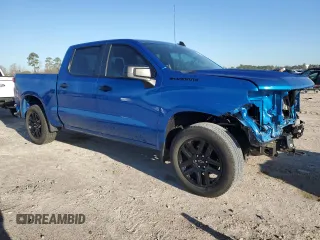 2024 Chevrolet Silverado 1500 Custom with VIN 3GCPABEK1RG202503, listed as a Copart auction lot 48681235 with Not Provided miles and Salvage Title. Bid and sale history available at DreamBid. Image 4.