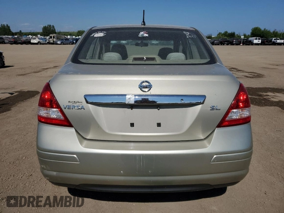 2007 Nissan Versa SL with VIN 3N1BC11E17L438140, listed as a Copart auction lot 59628215 with 167,343 mi miles and Salvage title. Bid and sale history available at DreamBid. Image 6.