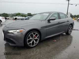 2019 Alfa Romeo Giulia Sport with VIN ZARFANAN0K7620619, listed as a Copart auction lot 59765335 with 102,014 mi miles and Salvage title. Bid and sale history available at DreamBid. Image 1.