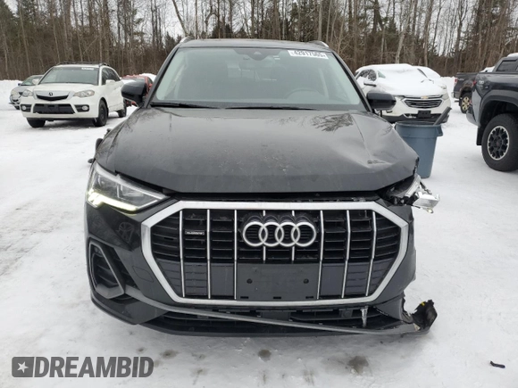 2022 Audi Q3 S line Premium Plus with VIN WA1EECF34N1018555, listed as a Copart auction lot 42917565 with 130,380 mi miles and Salvage title. Bid and sale history available at DreamBid. Image 5.