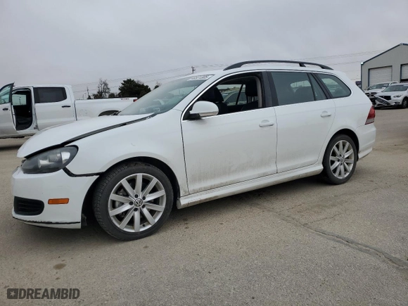 2014 Volkswagen Jetta SportWagen TDI w/Sunroof & Nav with VIN 3VWPL7AJ3EM618727, listed as a Copart auction lot 48531305 with 136,930 mi miles and Salvage Title. Bid and sale history available at carsss.com. Image 1.