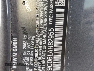 2020 BMW M4 z VIN WBS4Y9C06LAH82955, wystawiony jako Copart lot #57611175 z przebiegiem 65 227 mil mil oraz Szkoda całkowita • Salvage title. Historia ofert i sprzedaży dostępna na DreamBid. Obrazek 13.