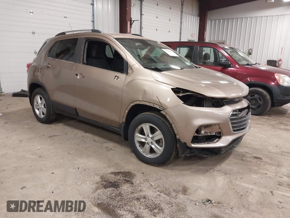 2018 Chevrolet Trax LT with VIN 3GNCJPSB4JL161027, listed as a IAAI auction lot 41750427 with 64,683 mi miles. Bid and sale history available at carsss.com. Image 1.