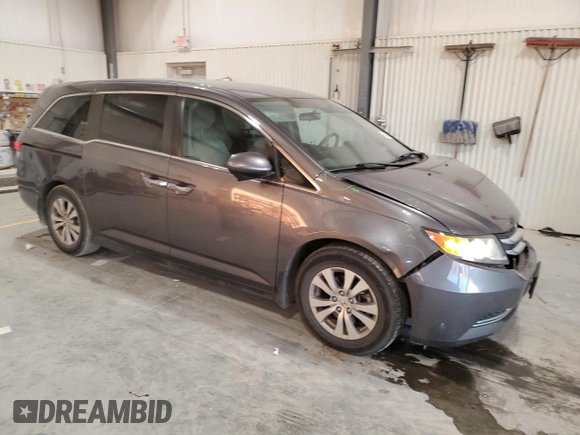 2017 Honda Odyssey SE with VIN 5FNRL5H33HB016555, listed as a Copart auction lot 42603465 with 74,914 mi miles and Salvage Title. Bid and sale history available at carsss.com. Image 4.