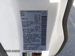 2024 Nissan Frontier S with VIN 1N6ED1CL3RN633594, listed as a IAAI auction lot 41743400 with 23,166 mi miles and . Bid and sale history available at DreamBid. Image 9.