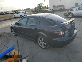 2007 Mazda 6 i Sport VE with VIN 1YVHP84C675M24095, listed as a Copart auction lot 80582564 with 196,394 mi miles and Salvage Title. Bid and sale history available at DreamBid. Image 2.