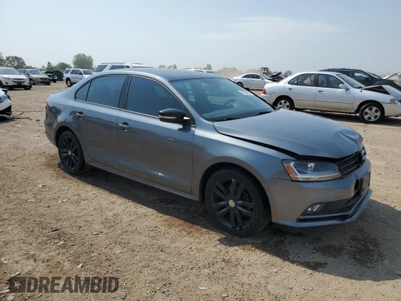 2018 Volkswagen Jetta SE Sport with VIN 3VWD17AJ3JM231890, listed as a Copart auction lot 60259285 with 43,048 mi miles and Salvage title. Bid and sale history available at DreamBid. Image 4.