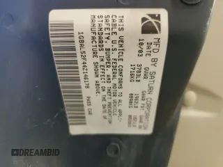 2004 Saturn ION ION 3 z VIN 1G8AL52F44Z146178, wystawiony jako Copart lot #48891435 z przebiegiem 198 994 mil mil oraz Szkoda całkowita • Salvage title. Historia ofert i sprzedaży dostępna na DreamBid. Obrazek 12.