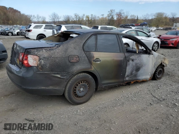 2005 Volkswagen Jetta 2.5 with VIN 3VWPG71K55M613316, listed as a Copart auction lot 78174924 with Not provided miles and Salvage title. Bid and sale history available at DreamBid. Image 3.
