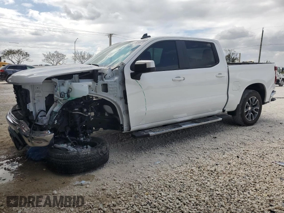 2024 Chevrolet Silverado 1500 with VIN 3GCPACE83RG222276, listed as a Copart auction lot 51839975 with 12,996 mi miles and Salvage Title. Bid and sale history available at DreamBid. Image 1.
