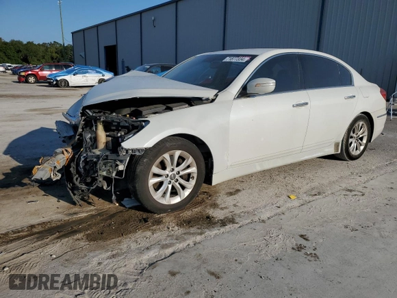 2012 Hyundai Genesis 3.8L with VIN KMHGC4DD5CU157722, listed as a Copart auction lot 71877334 with 174,951 mi miles and Salvage Title. Bid and sale history available at carsss.com. Image 1.
