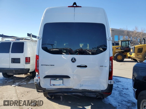 2024 Mercedes-Benz Sprinter Cargo with VIN W1W4NBHY8RP638983, listed as a Copart auction lot 78974264 with 5,376 mi miles and Salvage Title. Bid and sale history available at carsss.com. Image 6.