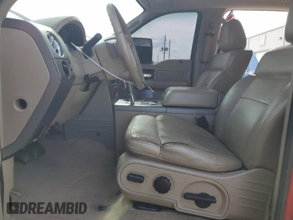 2006 Ford F-150 XLT with VIN 1FTPW14556KB84762, listed as a Copart auction lot 59753685 with 219,242 mi miles and Salvage title. Bid and sale history available at DreamBid. Image 7.