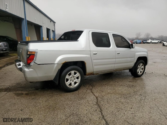2006 Honda Ridgeline RTL with VIN 2HJYK16546H550615, listed as a Copart auction lot 49186375 with 292,068 mi miles and Salvage Title. Bid and sale history available at carsss.com. Image 3.