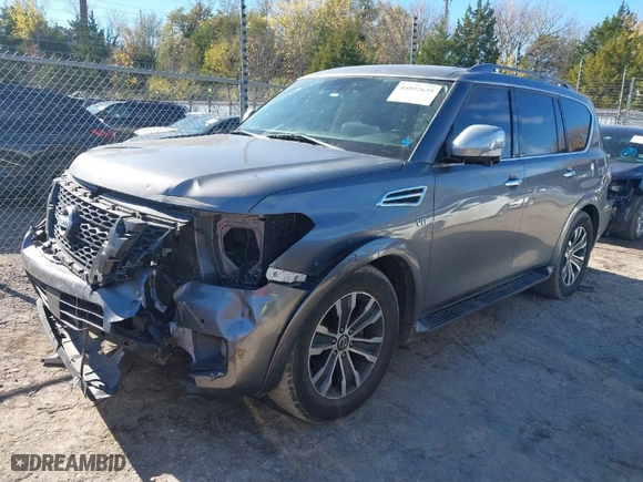 2019 Nissan Armada SL with VIN JN8AY2ND9KX009685, listed as a IAAI auction lot 40892639 with 121,304 mi miles. Bid and sale history available at carsss.com. Image 2.