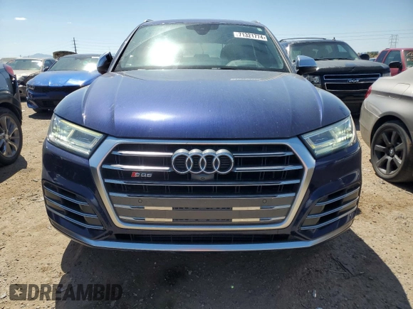 2018 Audi SQ5 with VIN WA1C4BFY9J2036019, listed as a Copart auction lot 71321774 with 70,364 mi miles and Salvage Title. Bid and sale history available at DreamBid. Image 5.