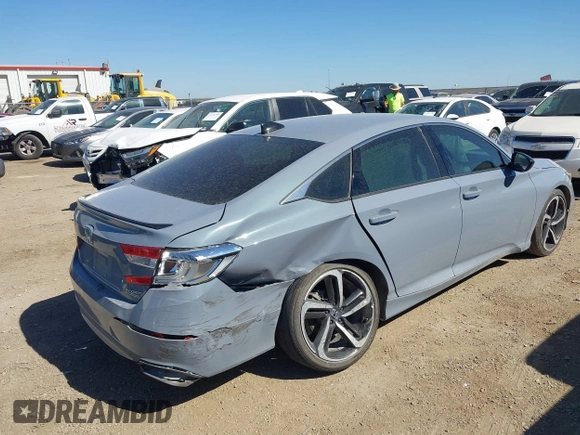 2022 Honda Accord Sport SE with VIN 1HGCV1F49NA114533, listed as a IAAI auction lot 41762430 with 38,566 mi miles and . Bid and sale history available at carsss.com. Image 4.