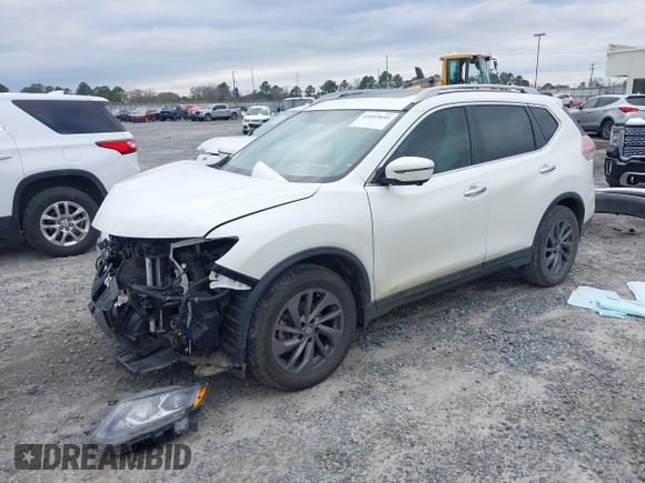2016 Nissan Rogue SL with VIN 5N1AT2MT7GC873311, listed as a IAAI auction lot 41645032 with 98,535 mi miles. Bid and sale history available at carsss.com. Image 18.