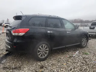 2014 Nissan Pathfinder S with VIN 5N1AR2MM9EC696166, listed as a Copart auction lot 84425384 with 184,634 mi miles and Clean Title. Bid and sale history available at carsss.com. Image 3.