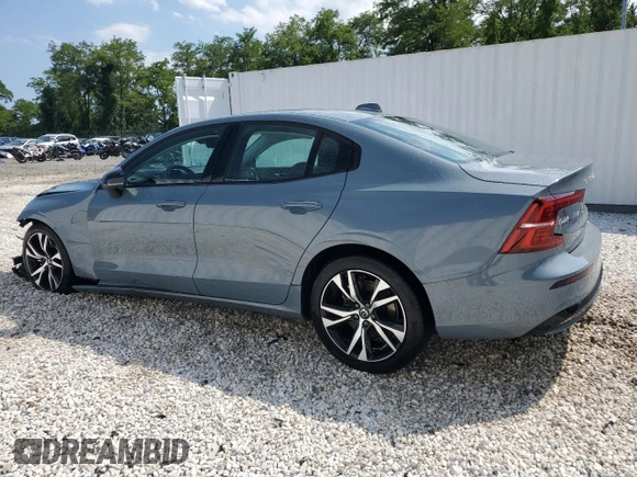 2024 Volvo S60 Core Dark Theme with VIN 7JRL12FK3RG321244, listed as a Copart auction lot 63919284 with 5,887 mi miles and Clean Title. Bid and sale history available at carsss.com. Image 2.