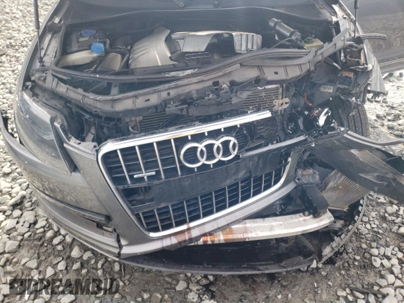 2013 Audi Q7 3.0L TDI Premium with VIN WA1CMAFE9DD000775, listed as a Copart auction lot 83447794 with 129,426 mi miles and Salvage Title. Bid and sale history available at carsss.com. Image 14.