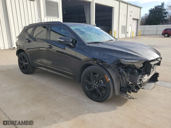 2019 Chevrolet Blazer RS with VIN 3GNKBERS0KS588554, listed as a Copart auction lot 86509164 with 108,148 mi miles and Salvage Title. Bid and sale history available at carsss.com. Image 4.