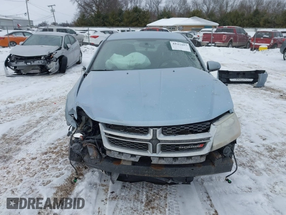 2013 Dodge Avenger SXT with VIN 1C3CDZCB9DN637114, listed as a IAAI auction lot 41613457 with 138,766 mi miles and . Bid and sale history available at carsss.com. Image 12.