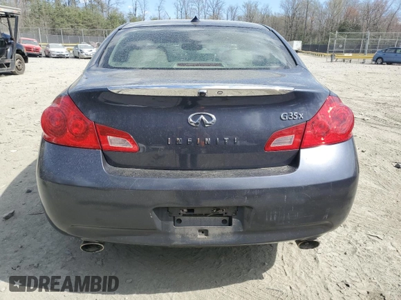 2007 Infiniti G35 Sedan G35x with VIN JNKBV61FX7M818496, listed as a Copart auction lot 50301915 with 197,945 mi miles and Salvage Title. Bid and sale history available at carsss.com. Image 6.