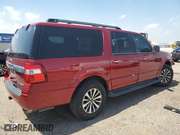 2016 Ford Expedition Max XLT with VIN 1FMJK1JT6GEF15185, listed as a Copart auction lot 54918025 with 166,027 mi miles and Salvage title. Bid and sale history available at DreamBid. Image 3.