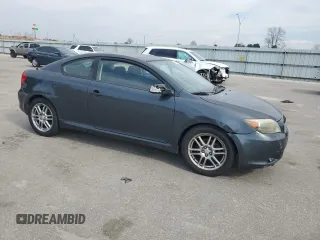 2005 Scion tC with VIN JTKDE177450057703, listed as a Copart auction lot 46842755 with 190,486 mi miles and Salvage Title. Bid and sale history available at carsss.com. Image 4.