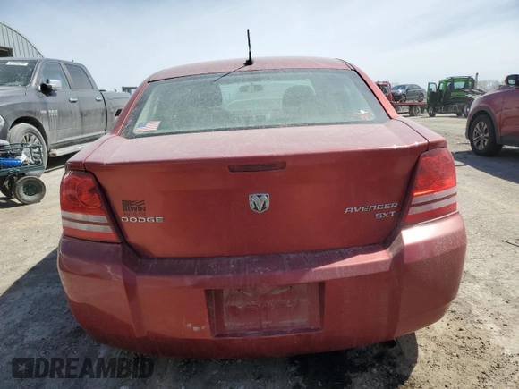 2010 Dodge Avenger SXT with VIN 1B3CC4FB6AN161351, listed as a Copart auction lot 49457595 with 88,562 mi miles and Salvage Title. Bid and sale history available at carsss.com. Image 6.