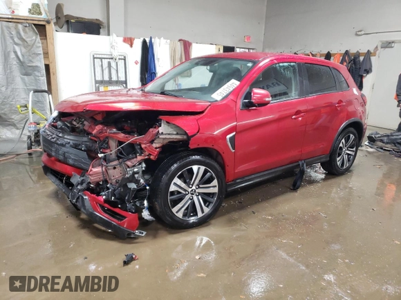 2020 Mitsubishi Outlander Sport ES 2.0 with VIN JA4AR3AU8LU019917, listed as a Copart auction lot 44943745 with 98,668 mi miles and Salvage Title. Bid and sale history available at carsss.com. Image 1.