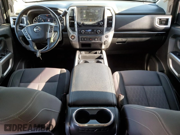 2021 Nissan Titan SV с VIN 1N6AA1EFXMN509569, выставлен на аукционе Copart как лот 52285595 с пробегом 70 296 миль миль и На запчасти • Non repairable. История ставок и продаж доступна на DreamBid. Изображение 8.