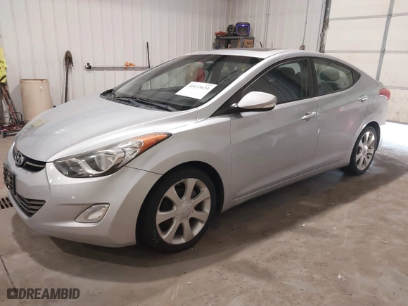 2012 Hyundai Elantra GLS with VIN 5NPDH4AE8CH100012, listed as a IAAI auction lot 40133634 with 82,423 mi miles. Bid and sale history available at carsss.com. Image 17.