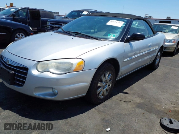 2004 Chrysler Sebring Limited z VIN 1C3EL65R94N150421, wystawiony jako IAAI lot #42614705 z przebiegiem 75 610 mil mil oraz . Historia ofert i sprzedaży dostępna na DreamBid. Obrazek 2.