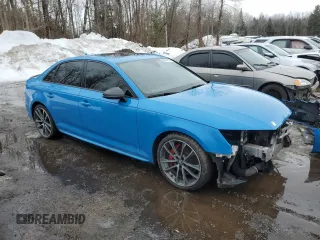 2019 Audi S4 Prestige with VIN WAUC4AF40KA002861, listed as a Copart auction lot 46991865 with 144,003 mi miles and Salvage Title. Bid and sale history available at carsss.com. Image 4.