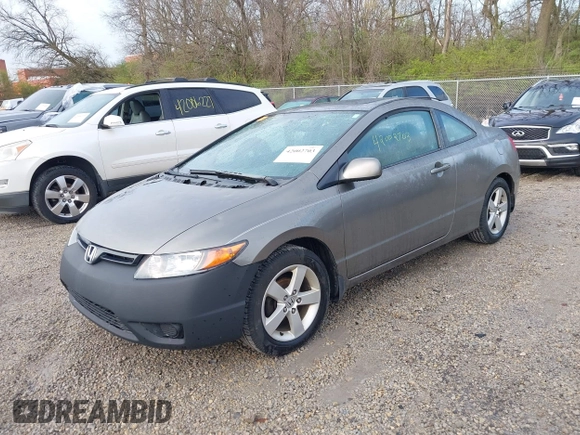 2007 Honda Civic Cpe EX with VIN 2HGFG11847H544833, listed as a IAAI auction lot 42002703 with 191,383 mi miles. Bid and sale history available at carsss.com. Image 6.