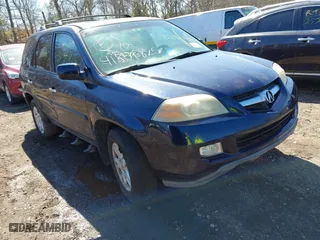 2004 Acura MDX Touring Pkg with VIN 2HNYD186X4H515704, listed as a IAAI auction lot 41851825 with 999,999 mi miles. Bid and sale history available at carsss.com. Image 1.
