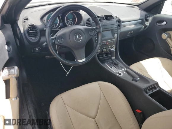 2011 Mercedes-Benz SLK 300 with VIN WDBWK5EA3BF241584, listed as a Copart auction lot 51856215 with 48,775 mi miles and Salvage title. Bid and sale history available at DreamBid. Image 8.
