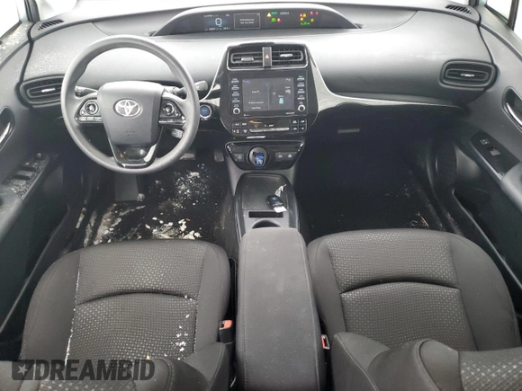 2022 Toyota Prius L Eco with VIN JTDKAMFU6N3187693, listed as a Copart auction lot 44617075 with 26,821 mi miles and Salvage Title. Bid and sale history available at DreamBid. Image 8.
