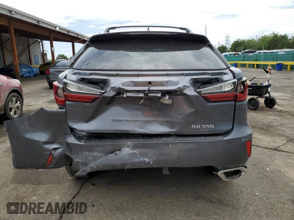 2017 Lexus RX 350 with VIN 2T2BZMCA4HC066848, listed as a Copart auction lot 60901495 with 96,882 mi miles and Non repairable. Bid and sale history available at DreamBid. Image 6.