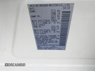 2014 Nissan Pathfinder SL with VIN 5N1AR2MM3EC694316, listed as a IAAI auction lot 42206936 with 182,521 mi miles. Bid and sale history available at carsss.com. Image 9.