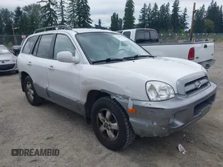 2006 Hyundai Santa Fe GLS with VIN KM8SC73D26U102484, listed as a IAAI auction lot 42585805 with 85,472 mi miles and . Bid and sale history available at DreamBid. Image 1.