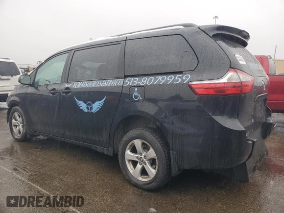 2019 Toyota Sienna L with VIN 5TDZZ3DC3KS993948, listed as a Copart auction lot 45290395 with 226,883 mi miles and Salvage Title. Bid and sale history available at carsss.com. Image 2.