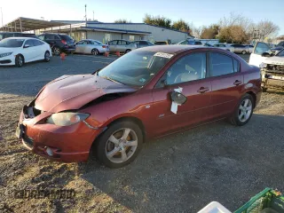 2006 Mazda Mazda3 s Grand Touring with VIN JM1BK323461416387, listed as a Copart auction lot 44191735 with 195,258 mi miles and Salvage Title. Bid and sale history available at carsss.com. Image 1.